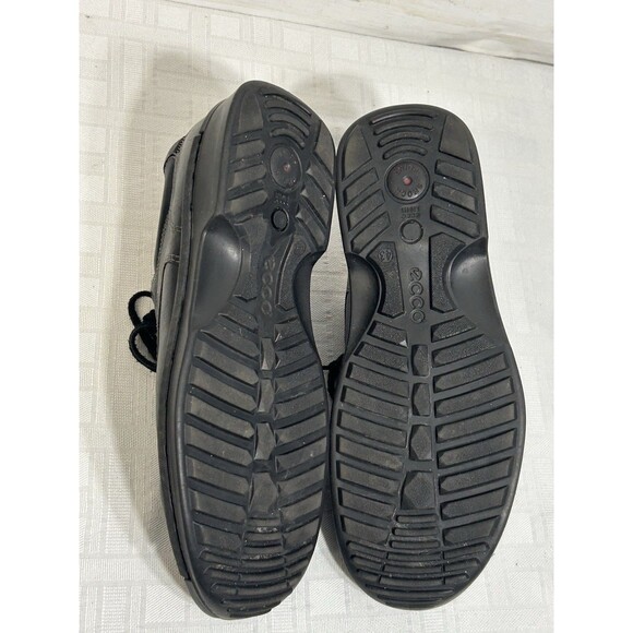 ECCO Black Leather Shoe Bicycle Toe Comfort Casual Shock Point Size 43/ US 9-9.5 main image 12
